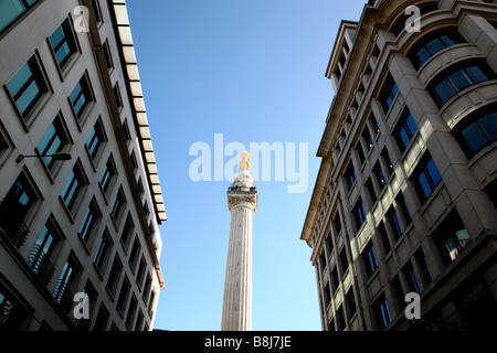 Newly restored Monument, London Stock Photo