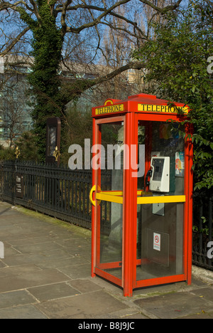 Modern Telephone Kiosk Stock Photo