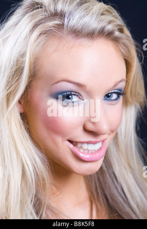 Beautiful blond smiling
