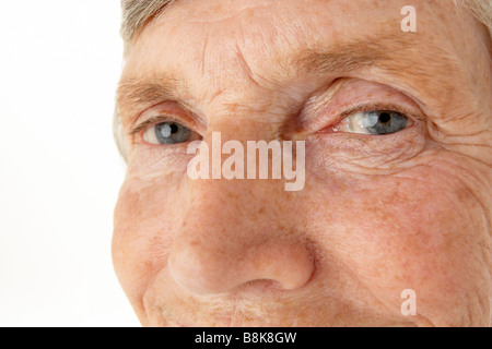 Close-up of senior woman