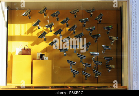 Louis Vuitton Shop window Stock Photo