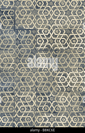 Tiled background with oriental ornaments Stock Photo