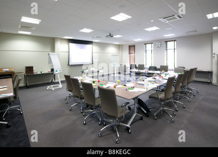 an empty boardroom meeting room Stock Photo