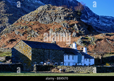 Fell Foot Farm, Little Langdale, Lake District National Park, Cumbria, England, United Kingdom, Europe. Stock Photo