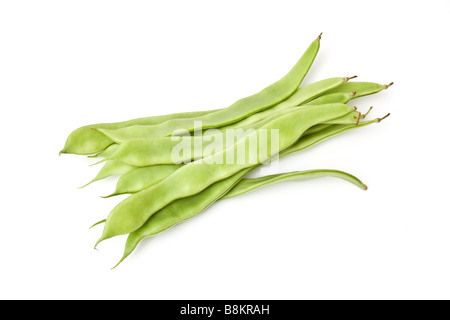 Flat beans isolated on a white studio background Stock Photo