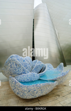 A sculpture outside the Walt Disney Concert Hall, Los Angeles CA Stock Photo