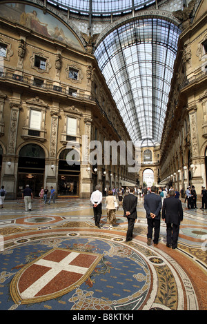 Galleria Vittorio Emanuele II, Milan, Lombardy, Italy Stock Photo