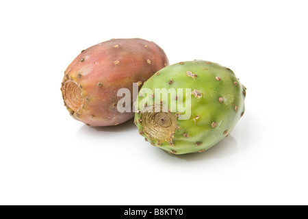 Prickly pears isolated on a white studio background Stock Photo