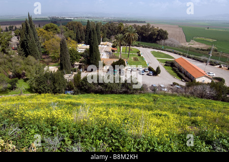 View from Tel Megiddo Stock Photo