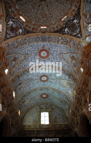 ceiling, Real Monasterio de Santa Maria de la Valldigna, Simat de Valldigna, Valencia Prov. Comunidad de Valenciana, Spain Stock Photo