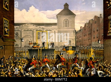 Execution of Robert Emmet in Thomas Street Stock Photo