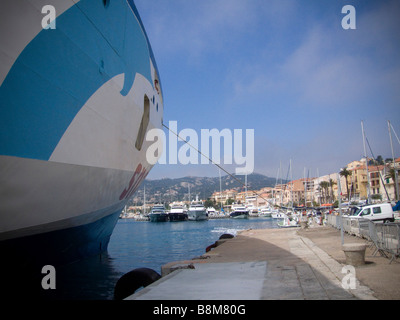 A ferry boat between Nice, france and Corsica Stock Photo