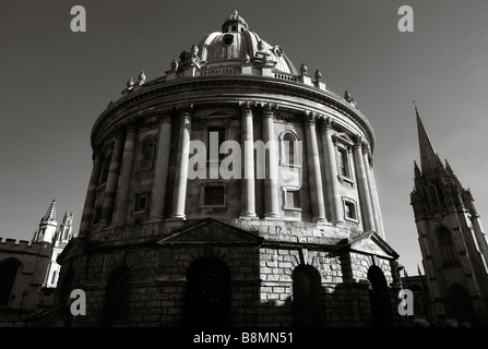 An architectural photo of Radcliffe Camera in the city of Oxford England, now part of Bodleian Library. Stock Photo