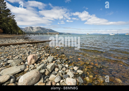 Coastline of Lake Tahoe California Stock Photo