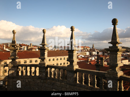 santiago de compostela view from cathedral roof
