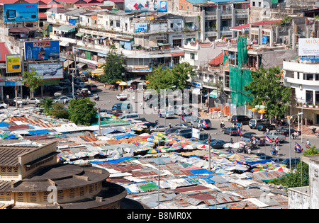 The Central Market in Phnom Penh, Cambodia Stock Photo