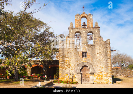 Mission Espada, Mission Trail, San Antonio, Texas, USA Stock Photo