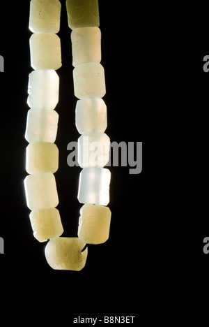 Greek kompoloi or komboloi made of agate Worry beads resemble prayer beads but without any religious significance Stock Photo
