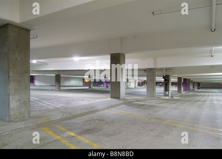 Empty Parking Garage Car Park, USA Stock Photo