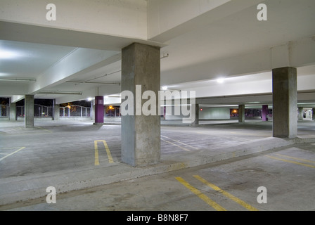 Empty Parking Garage Car Park, USA Stock Photo