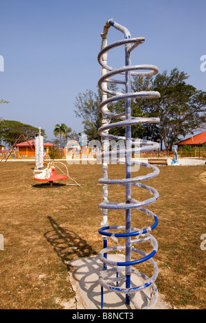 India Andaman and Nicobar South Andaman island Port Blair Marina Park unwrapped unused childrens play equipment Stock Photo