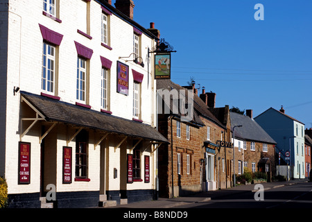 The Old Plough pub Braunston village Northamptonshire Northants England ...