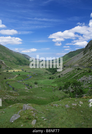 Nant Ffrancon Ogwen Valley Near Bethesda Snowdonia National Park Gwynedd North Wales UK Stock Photo