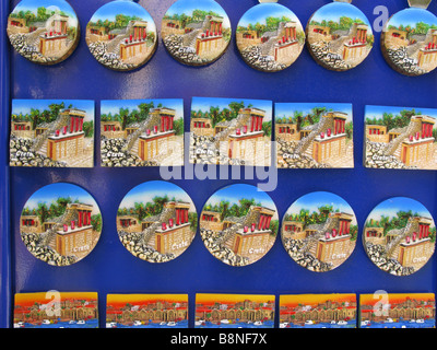 Ceramic Touristic Souvenirs Rethymnon Old Town Crete Greece Stock Photo