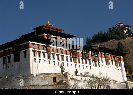 The Rinpung Dzong monastery (meaning literally the Fortress of the Heap of  Jewels) in Paro, Bhutan Stock Photo - Alamy