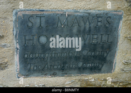 St Mawes Holy Well, Cornwall, Britain, UK Stock Photo