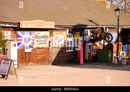 Closed for winter. A unit at Battlesbridge Antiques Centre Stock Photo