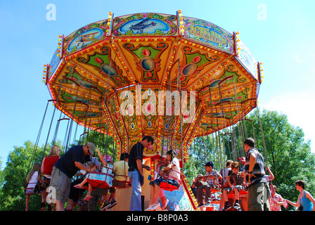 A funfair ride in Hyde Park, London Stock Photo