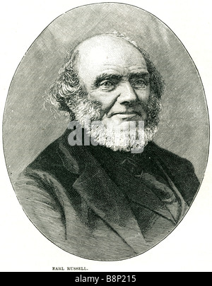 John Russell 1st Earl Russell 1792 1878 Prime Minister English Whig United Kingdom parliament Stock Photo