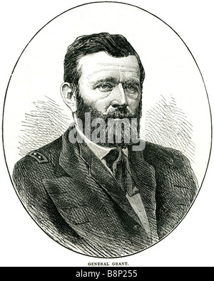 general Hiram Ulysses grant 1822 1885 American President of the United States Civil War Stock Photo