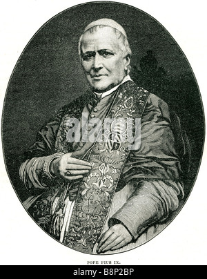 Blessed Pope Pius IX 1792 1878 Otto von Bismarck Stock Photo