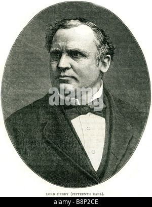 Lord Derby Edward Henry Stanley 1826 1893 British statesman Stock Photo