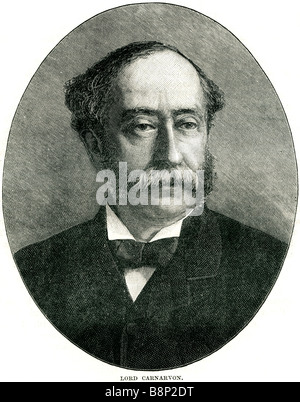 lord Carnarvon Henry Howard Molyneux Herbert 1831 1890 English politician Conservative Party Stock Photo