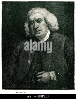 Samuel Johnson Dr 1709 1784 English author poet essayist moralist novelist literary critic biographer editor lexicographer Stock Photo