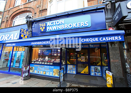 united kingdom west london acton high street a pawnbrokers shop Stock Photo