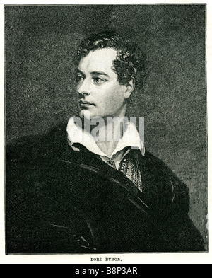 lord George Gordon Byron Noel 6th Baron 12 January 1787 19 April 1824 British poet Romanticism Stock Photo