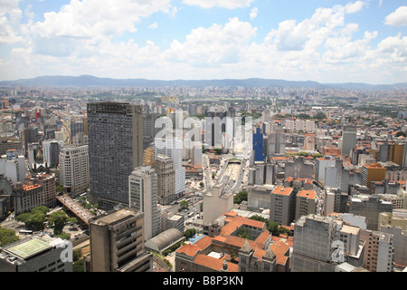 City skyline of Sao Paulo in Brazil Stock Photo