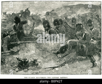 guard recovering sandbag battery 1854 Crimean War British French Russian General Pierre Bosquet Stock Photo