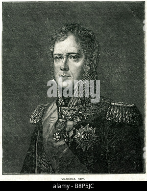 Michel Ney 1st Duc d'Elchingen 1st Prince de la Moskowa January 10 1769 December 7 1815 soldier military commander Stock Photo