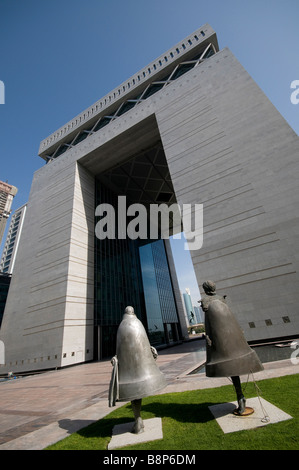 dubai stock exchange building, uae Stock Photo