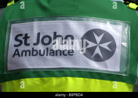 St John Ambulance Crew Stock Photo