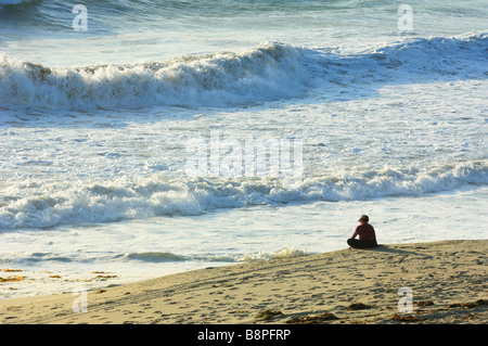 Sunset at Redondo Beach, Los Angeles CA Stock Photo