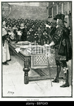 trial of charles Charles I (19 November 1600 – 30 January 1649) was King of England, Scotland and Ireland from 27 March 1625 unt Stock Photo