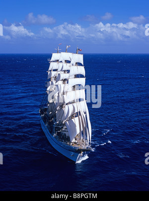 TALL SHIP NIPPON MARU JAPAN Stock Photo