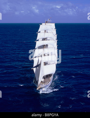 TALL SHIP NIPPON MARU JAPAN Stock Photo