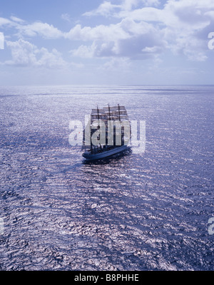 TALL SHIP NIPPON MARU JAPAN Stock Photo